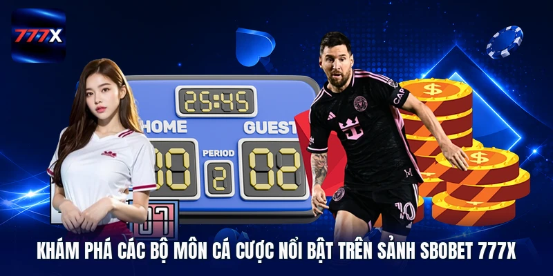 Khám phá các bộ môn cá cược nổi bật trên sảnh Sbobet 777X