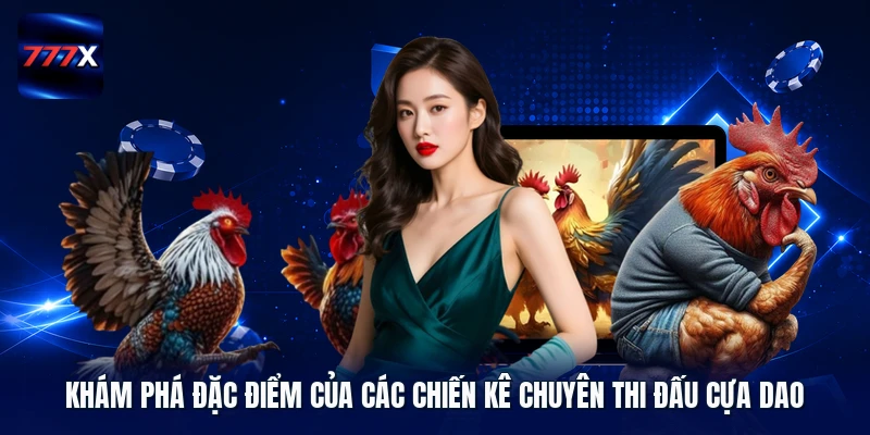 Khám phá đặc điểm của các chiến kê chuyên thi đấu cựa dao