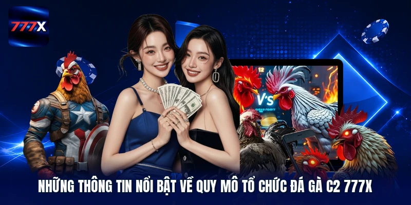 Những thông tin nổi bật về quy mô tổ chức đá gà C2 777X