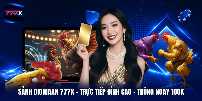 Sảnh Digmaan 777X | Trực Tiếp Đỉnh Cao - Trúng Ngay 100k